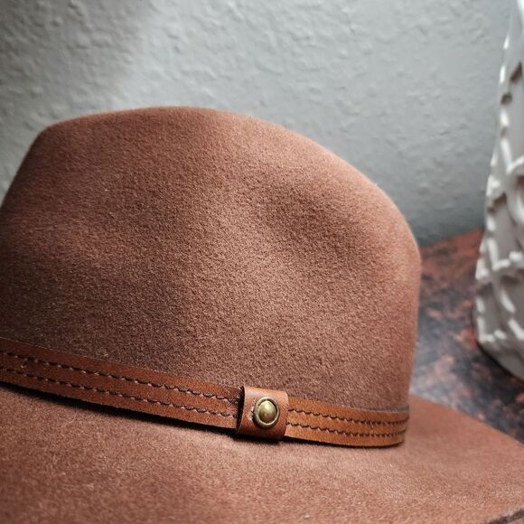 rag & bone Floppy Brim Fedora in Pecan - Picture 6 of 12